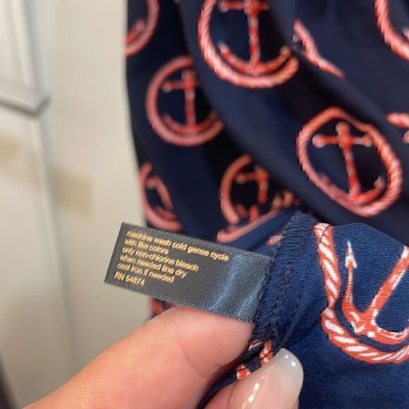 Outback Red Anchor Top Nautical Neck Tie Size Small - Picture 4 of 6